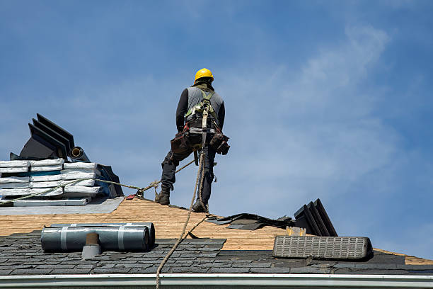 Professional Gutter Installation technician working in Marshallville, GA